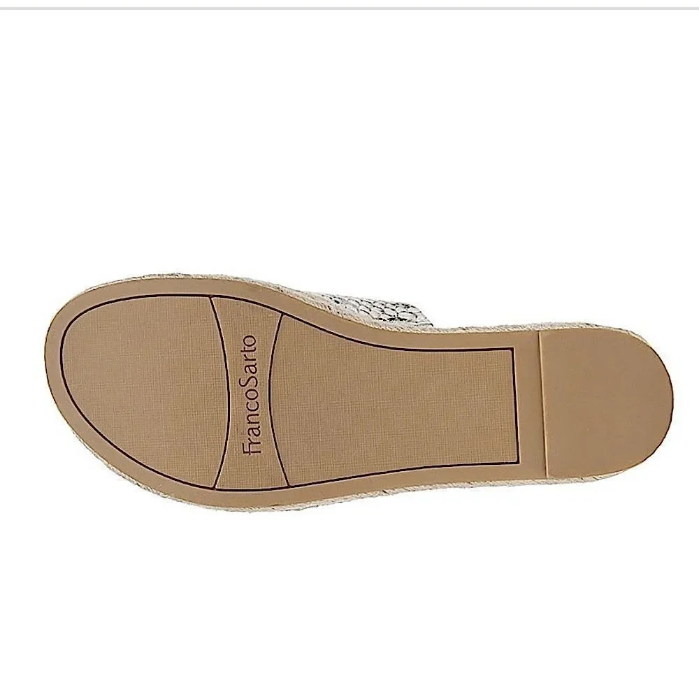 Franco Sarto Tola Snake Print Esapdrille Sandals